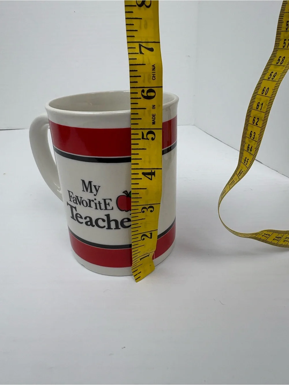 My Favorite Teacher Coffee Cup Mug Apple Large 24 oz Brother Sister Studio 2007